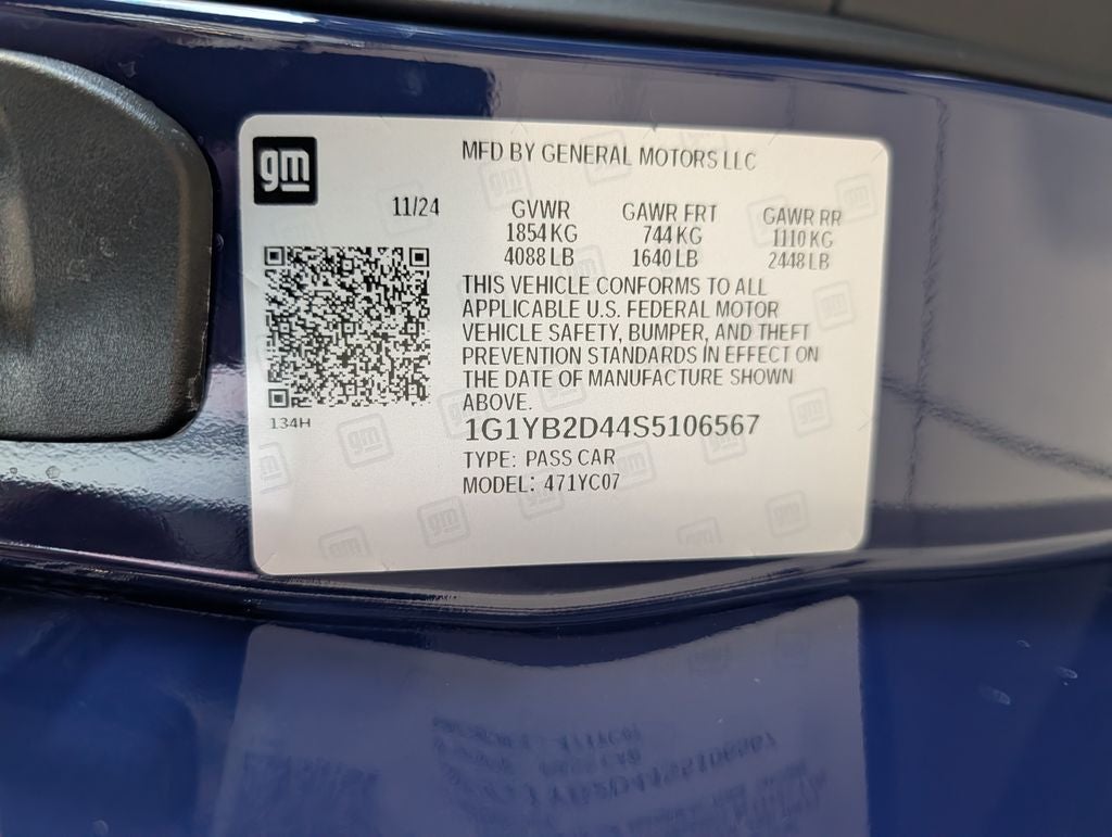 2025 Chevrolet Corvette Stingray 2LT