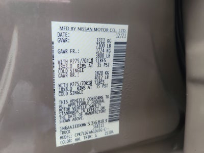 2021 Nissan Titan PRO-4X