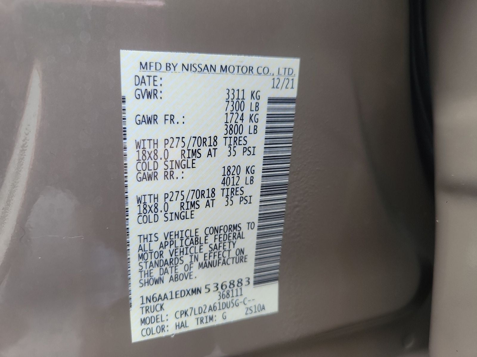 2021 Nissan Titan PRO-4X